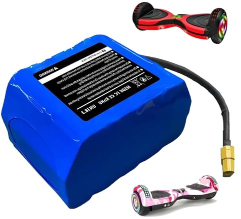 JHKJ Batterie pour Hoverboard 25,2 V 4000 mAh, Batterie Lithium pour Scooter 29,4 V 4 Ah, Kits de Conversion Moteur 0-117 W, Batteries de Voiture à Torsion avec Prise XT60,7s2p 29.4v4000mah