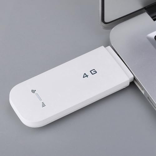 Bewinner 4G LTE USB Wireless Modem Stick, 150 Mbit/s Tragbarer WLAN-Hotspot-Router mit SIM-Kartensteckplatz, Plug-and-Play für Laptop-PC, Unterstützt/Mac/, FDD B1/B3/B5-Bänder