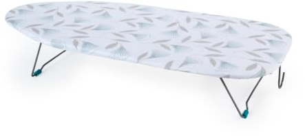 Beldray Janna Tabletop Ironing Board 73 X 31 Cm | 100% Cotton Cover, Felt Underlay, Foldable Legs, Hanging Hook, Lightweight, Right Or Left-Handed Use, 15 Cm Height