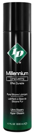 ID Millennium Silicone Anal Lube 500ml - Premium Lubrication for Easy Sex that' a Long Lasting Anal Sex Lube for Enhanced Pleasure and A Waterproof Sex Lubricant Gel for Privacy Shower and Water Play
