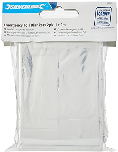 Silverline Notfall-Foliendecken 226306, Set mit 2 Stück