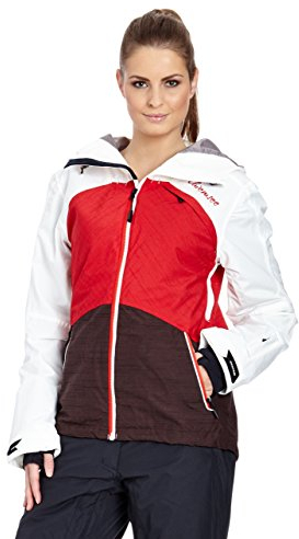 Chiemsee Damen Funktionsjacke Hetty Coole Skijacke mit Kapuze, Barbados Cherry, S, 1070712