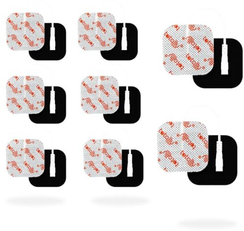 Totally TENS Electrode Pads Top Quality Reusable Tens Pads Pack of 8 Self Adhesive Electrodes