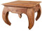 Massivmoebel24.de | Opium eleganter Couchtisch aus Sheeshamholz #630 - braun lackiert | 60x60x40 cm | Massivholztisch Fernsehtisch Beistelltisch