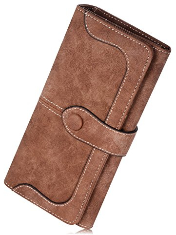 JMSIA T9PG Brown wallet, Acrylic, braun