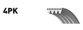 Snr CA4PK855 - Keilrippenriemen | Kompatibel mit: AUDI 100 C4 Avant, 100 C4 Stufenheck, 80 B4 Avant, 80 B4 Stufenheck, A4 B5, A4 B5 Avant, A6 C4, A6 C4 Avant