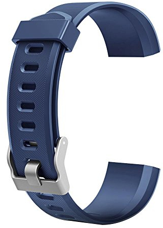 VDYXEW Farbiges Armband, Ersatz-Zubehör für ID115Plus/ ID115Plus HR-Smart-Watch (blau)