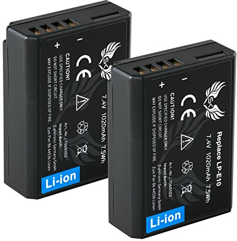 SK Batterie Canon LP-E10 1020 mAh + Chargeur