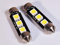 IUSOT 2 x 42mm Led Festoon 24V Siluro Citofono Camion Pullman Bianco 6400K°