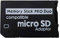 LXSINO PSP Adaptateur Memory Stick, Funturbo Micro SD vers Carte Memory Stick Pro Duo MagicGate pour Sony Playstation Portable, Appareil Photo numérique, caméra
