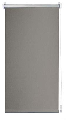 ondeco Thermo-Rollo ohne Bohren, Klemmrollo für Fenster und Türen, Klemmfix Verdunklungsrollo Sichtschutz Seitenzugrollo Rollo Sonnenschutz Fenster innen Blackout Grau 60x150 cm