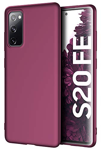 X-level Cover Compatibile con Samsung Galaxy S20 FE, Custodia Silicone Ultra Slim Sottile e Anti-Graffio Protezione in Morbida Case per Samsung Galaxy S20 FE-Vino Rosso