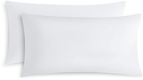 RUIKASI Kissenbezug 40 x 80 Weiß 2er Set - Oeko Tex Kopfkissenbezug 40x80 Weiss Kissen Bezug 40x80cm mit Reißverschluss aus Mikrofaser, Polsterbezug Doppelpack Set Pillow Case Pillow Cover