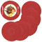 Tovagliette Tovaglia Rotonda Cotone Tappetini da Pranzo in Tessuto Resistente al Calore 36cm Antiscivolo Placemats Decorazioni per Matrimoni Eventi Festa Feste (Set di 6)