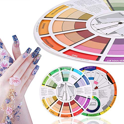 Farbrad, chromatischer Kreis der Farben, kreativer Farbmischer, Farbmischung Lernhandbuch Kunstunterricht Werkzeug Farbräder für Makeup Mischbrett Diagramm Farbmischung 23,5 cm