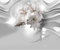 decomonkey Fototapete selbstklebend Blumen Lilien 441x315 cm XL Selbstklebende Tapeten Wand Fototapeten Tapete Wandtapete klebend Klebefolie Abstrakt 3d Effekt