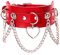 MILAKOO Punk Choker Damen Gothic PU Lederhalsband mit Anhänger Herz Frauen Punk Rock Halsband rot