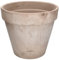 KOTARBAU® Pot de fleurs en terre cuite, moka, diamètre : 31 cm, avec bordure, pour l'intérieur et les jardins
