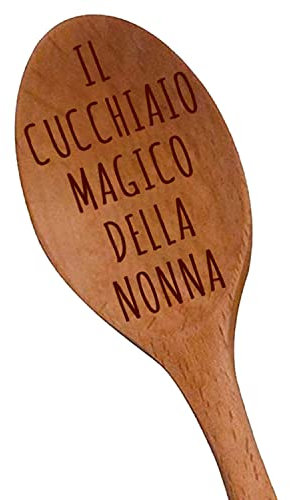 Il Cucchiaio Magico Della Nonna Cucchiaio di legno con Incisione laser – Regali Originali per Nonne – Regali da Cucina – Regali per Future Nonne