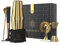 BarDeluxe® Boston Shaker Set da 5 pezzi, set barista, cocktail mix, 750 ml, shaker Boston, set da cocktail in acciaio inox, accessori per cocktail, set regalo di lusso, borsa e ricettario (oro)