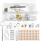 Eyeglass Nose Pads, Generic 25 Pairs Silicone Eyeglass Nose Pads, Eyeglass Repair Kit with Screws Screwdriver Tweezers Eyeglass Holder Soft Foam Nose Pads