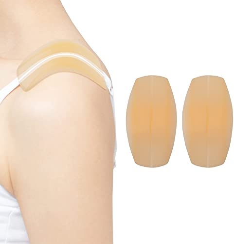 XIXKOLYU Weiche Silikon-BH-Träger-Kissen Halter BH-Träger Halter Anti-Rutsch-Schulter-Pads Linderung Schulter Beschwerden für Frauen und Mädchen (Hautton)