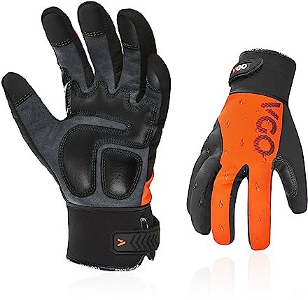 Vgo... Gants de Travail pour Homme - Mécanicien et Anti-Vibrations pour Outils Électriques (SL8777)