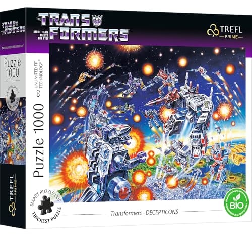 Trefl Prime - Puzzle UFT: The Transformers: More Than Meets The Eye, Decepticons - 1000 Elemente - Dickster Pappe, Bio, Kreative Unterhaltung für Erwachsene und Kinder ab 12 Jahren