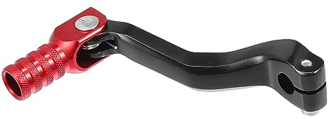 X AUTOHAUX Motorcycle Gear Shifter Lever Universal Aluminum Alloy Red Black