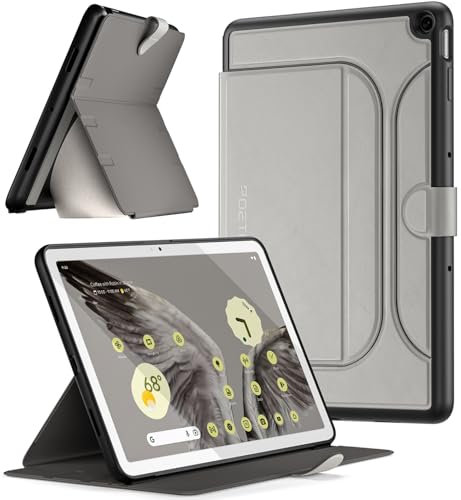 Poetic Explorer - Funda magnética con Soporte diseñada para Tablet Google Pixel (2023), Funda magnética para Tablet Google Pixel, Color Gris Espacial