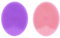 Ryaupy 2 Pcs Silicone Brosse Nettoyante - Épurateur de Visage en Silicone Souple, Visage Exfoliant Peau Sensible pour le Massage Nettoyant des Pores (Violet et Rose)