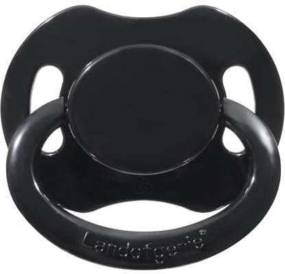 Landofgenie Großer Saugerschild Schnuller in Erwachsenengröße Schwarz