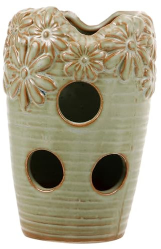 BESPORTBLE Pots De Fleurs Plantes succulentes Pot de Fleur Pot de fraisier jardinières succulentes jardinière en céramique Pots Succulents Bureau planteur Support pour Plante récipient