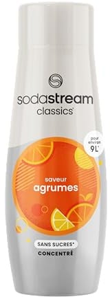Sodastream Concentrato di agrumi senza zucchero per macchine per acqua frizzante e soda, per preparare fino a 9 litri di limonata con agrumi in pochi secondi, 440 ml