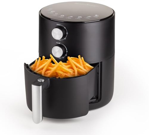 Rosmarino Infinity Essential - Effiziente 3L Heißluftfritteuse, Airfryer & Elektrogrill, Heißluftfritteuse Air Fryer mit Fettreduktionstechnologie