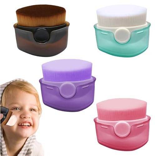 4 Stück Sonnencreme Applikator und Pinsel Set - leicht Tragbare Sonnenschutz- und Reise-Sonnencreme für Kinder