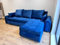 Ecksofa Relax in dunkelblau