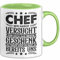 Chef Geschenk Tasse Geschenkidee Bester Chef Wir Haben Versucht Für Dich Das Beste Geschenk Zu Finden Aber Du Hast Ja Bereits Uns Becher (Grün)