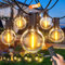 BokiHuk Garden Lights Outdoor with Timer and Dimmable Remote 30m, Waterproof Outdoor Festoon String Lights Mains Powered with 50+2 Shatterproof 2500K Led Bulbs, Led Pergola String for Party, Outside