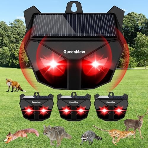 Katzenvertreiber Ultraschall, Katzenschreck für Garten mit Sensor, Solar Katzenabwehr für den Außenbereich mit Flash Light, Ultraschall Abwehrmittel vertreibt zur Vertreibung von Katzen, Batten