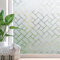 Zindoo Fensterfolie Geometrie Milchglasfolie Sichtschutz Sichtschutzfolie Ohne Kleber Gute Privatsphäre Schutz für Badezimmer, Umkleide und Konferenzräume 30 x 200cm