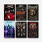 Hotoice Ein Set von 6 Slipknot-Postern, Rockband, Retro-Musik, Vintage-Cover, Wandkunst, Leinwandposter, Raumdekor, ästhetischer Druck, Dekoration, 20 x 30 cm