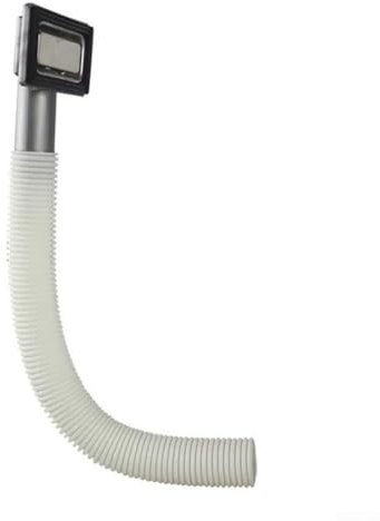 Tuyau d'évacuation flexible, accessoire de vidange d'évier - Tête de trop-plein grise - Raccords de vidange flexibles - Pour baignoire, lavabo, cuisine