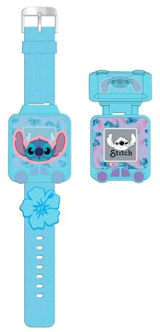 Kids Licensing Digitale Armbanduhr für Kinder, Uni, Automatik, mit Kunststoffarmband, LAS4163, Stitch