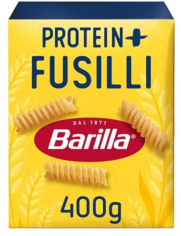 Barilla Nudeln Protein+ Pasta Fusilli, 400g | Der Pasta-Geschmack, den Sie lieben, mit der Energie, die Sie wollen!