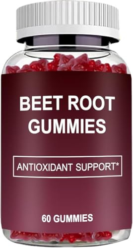 Rübe & Granatapfel Gummies mit COQ10 - Vegan, Nicht-GVO, Glutenfreies Nahrungsergänzungsmittel - Gemischter Beere Geschmack, 60 Zählen