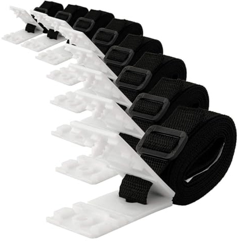 Kisangel Sangles pour Enrouleur de Couverture de Piscine Fixation pour Enrouleur Kit de Sangles pour Piscine Solaire