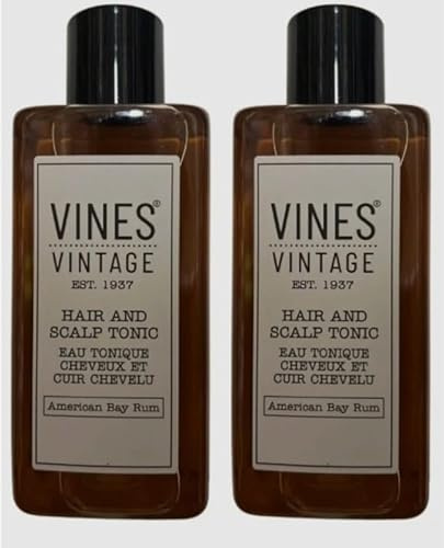 Vines Vintage American Bay Rum Hair Tonic 200ml (2 Bottles)