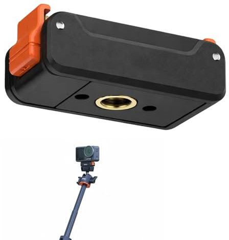 argtnayk Metall Schnellwechselhalterung Metall-Adapter Ac-35 – 1/4 Gewinde Basis FüR DJI Osmo Action 4/3/5 Pro/Osmo 360,Magnetische Stativadapter FüR Insta 360 ZubehöR FüR Action-Kameras Und Vlogs