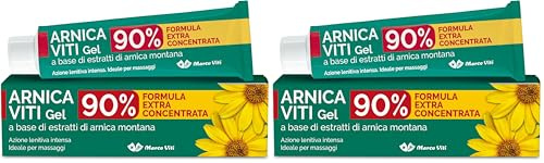 Arnica Viti Gel 90%, 100 ml, Preparato Cosmetico con Estratti di Arnica, Sollievo per Piccoli Traumi Articolari e Dolenzie, Gel a Rapido Assorbimento (Confezione da 2)